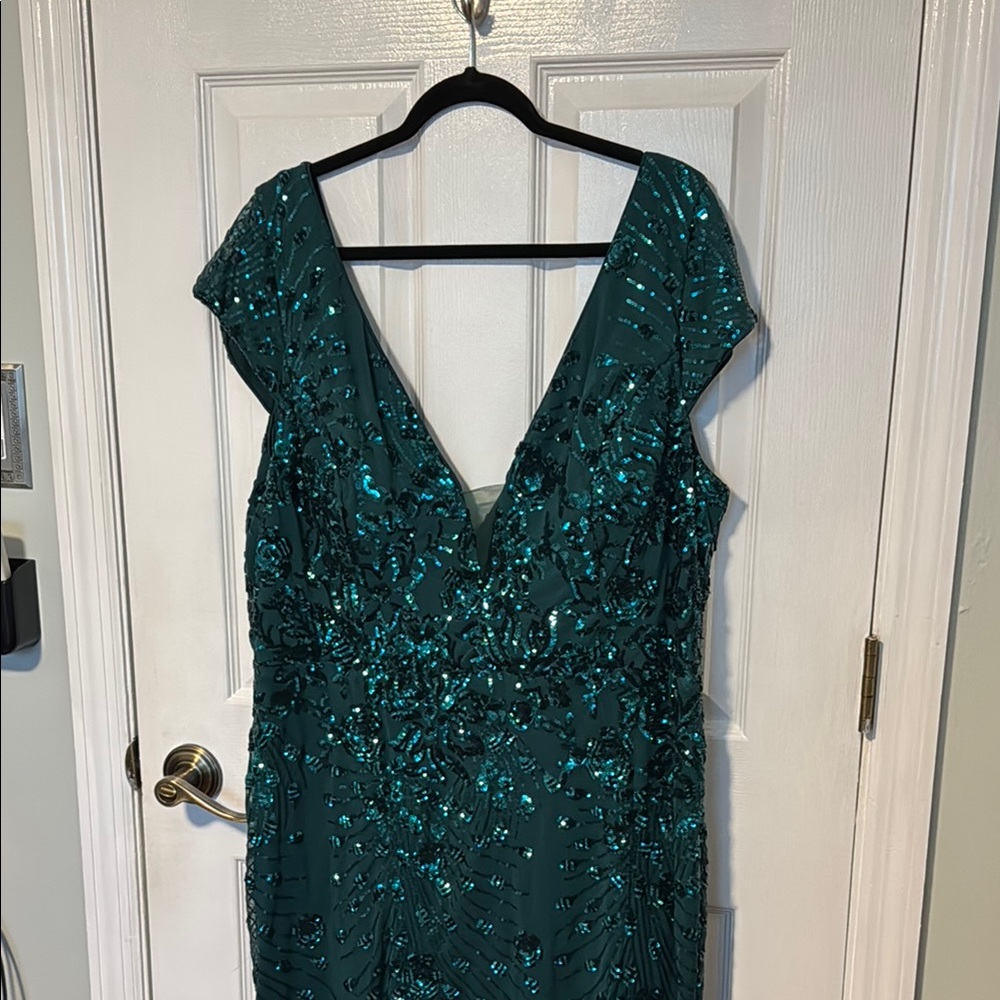 Sequin V-Neck Dress